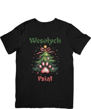Koszulka T-shirt Świąteczna Wesołych Psiąt 2