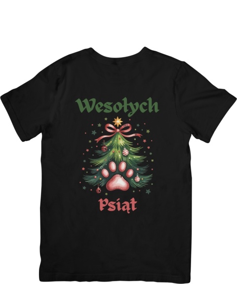 Koszulka T-shirt Świąteczna Wesołych Psiąt 2