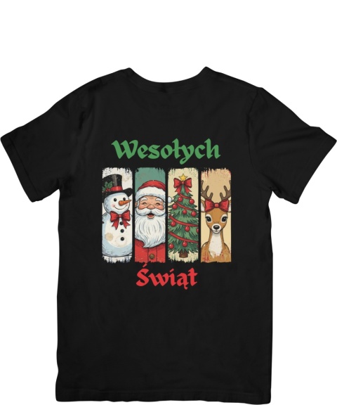 Koszulka T-shirt Świąteczna Kolaż 1
