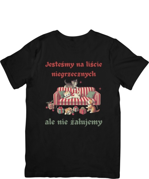 Koszulka T-shirt Świąteczna Lista niegrzecznych