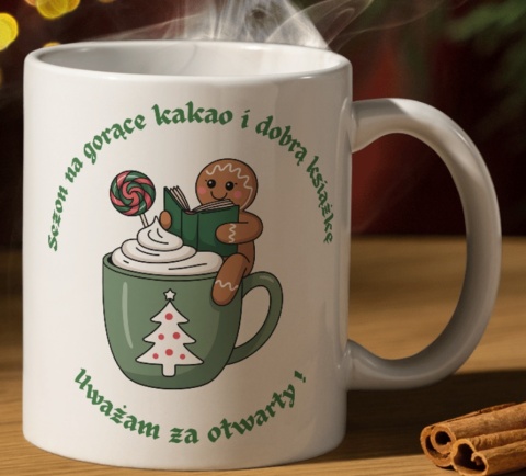 Kubek z nadrukiem Świątecznym
