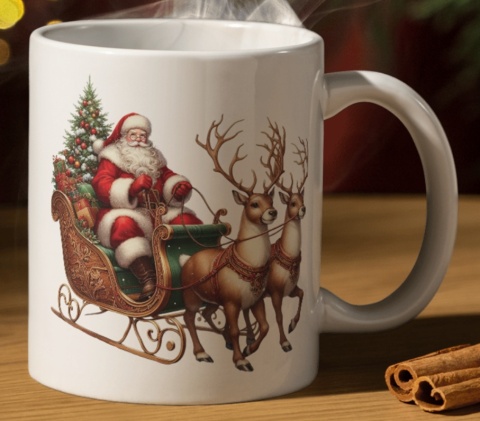 Kubek z nadrukiem Świątecznym