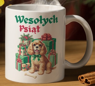 Kubek z nadrukiem Świątecznym